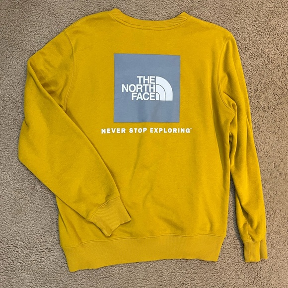 The North Face Men’s Yellow Sweatshirt - Picture 1 of 9